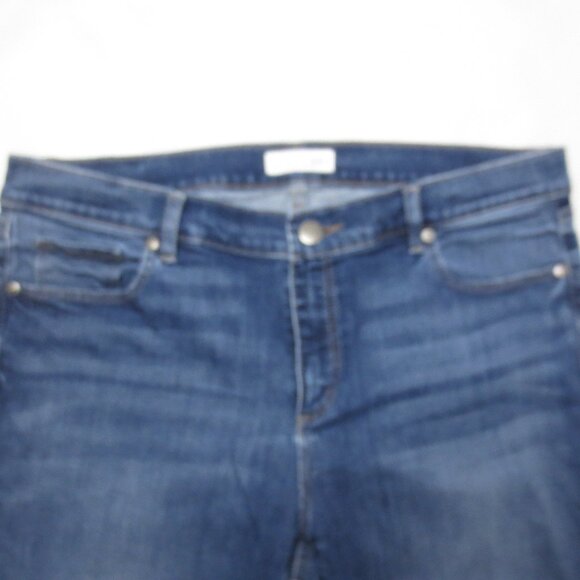 LOFT womens JEANS denim SKINNY CROPPED high waist ANN TAYLOR SIZE 14 - Picture 3 of 12